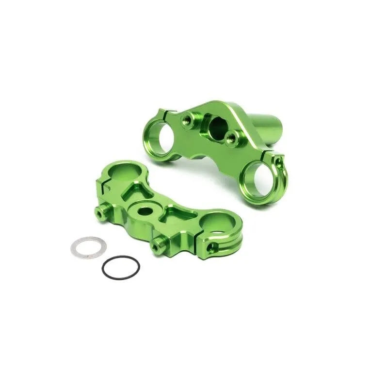 Losi LOS364008 Promoto-MX Aluminum Triple Clamp Set Green - PowerHobby