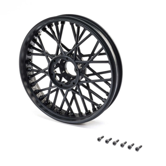 Losi LOS46000 Promoto-MX Front Wheel Set (Black) - PowerHobby