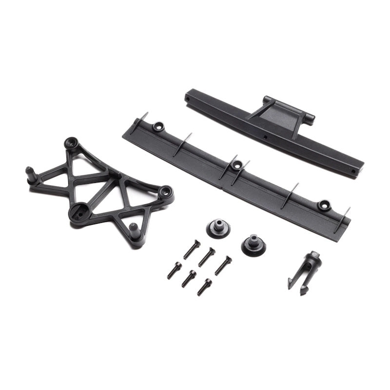 Losi LOS-3781 Clipless Body Mount & Spoiler, Body: GROM ALM