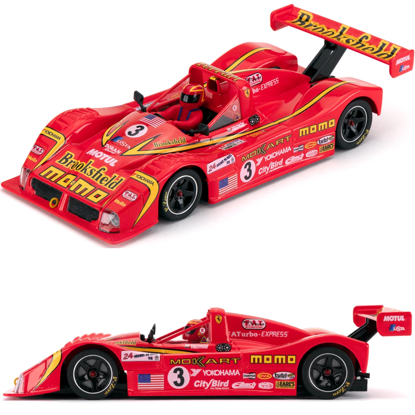 MRSlotcar Ferrari 333 SP Momo Le Mans 1998 MR 1/32 Slot Car MR1062
