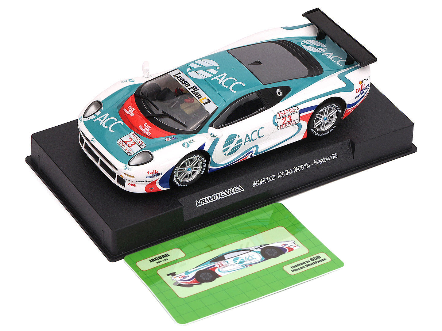 MR SlotCar Jaguar XJ220 C ACC Silverstone 1996 1/32 Slot Car MR1085 MRslotcar