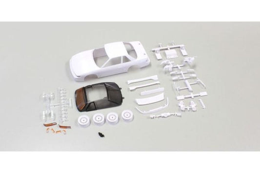 Kyosho MZN178 Nissan Silvia S13 White Body Set with Wheels Mini-Z MR-03.