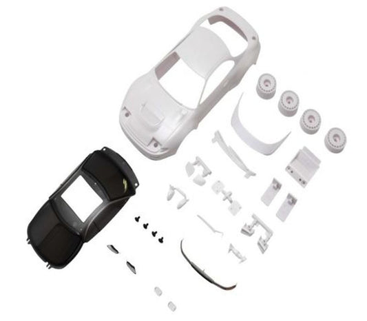 Kyosho MZN236 Toyota Celica GT-Four RC White Body Set w/Wheels Mini-Z AWD.