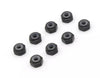 Kyosho MZW128BK M2 Alu. Nylon Color Nut 8pcs (Black)