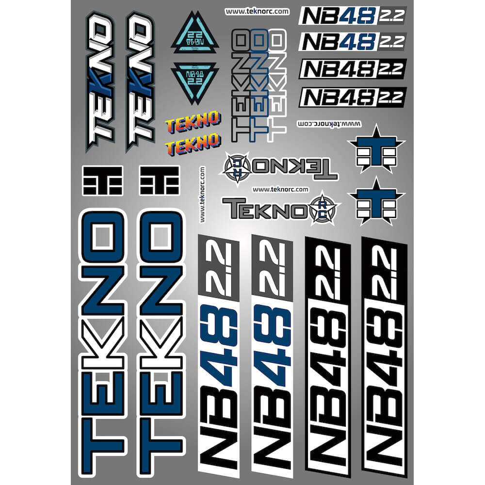 Tekno RC TKR9336 Decal Sheet NB48 2.2
