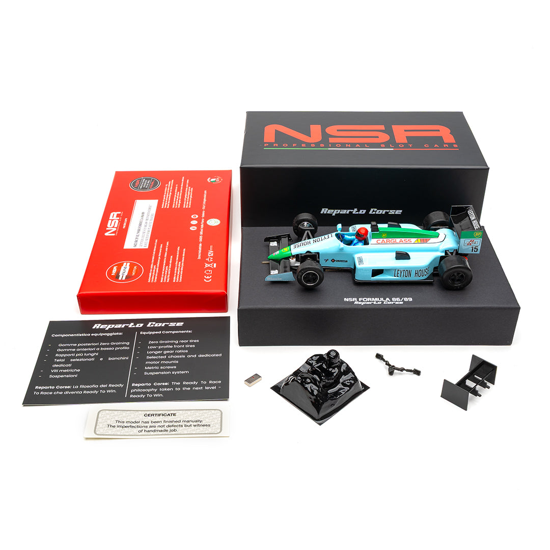 NSR Formula 86/89 Mauricio Gugelmin REPARTO CORSE Plastic Track 1/32 Slot Car