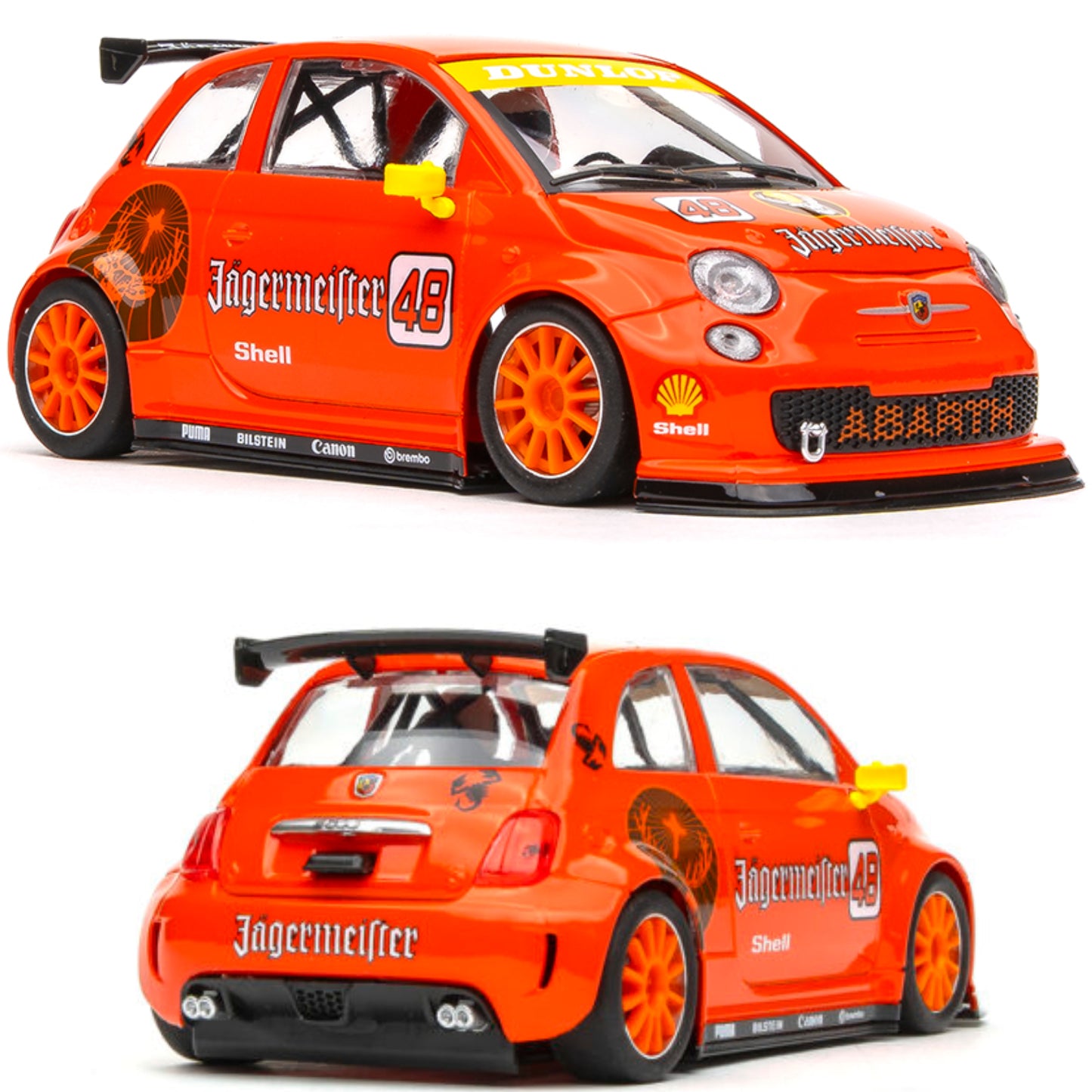 NSR Fiat Abarth 500 #48 Jagermeister 1/32 Slot Car NSR0548 0548