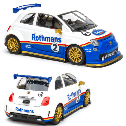 NSR Fiat Abarth 500 Rothmans #2 1/32 Slot Car 0608 NSR0608