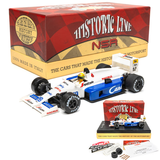 NSR Formula 86/89 #19 Candy Ayrton Senna Historic Line HL09 1/32 Slot Car
