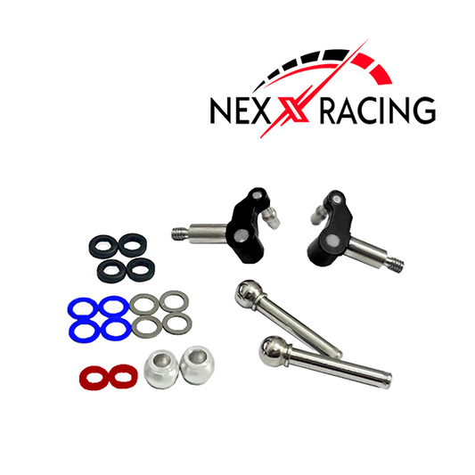 NEXX Racing Mini-Z MR04-EVO2 Aluminum Steering Knuckles Black (2)