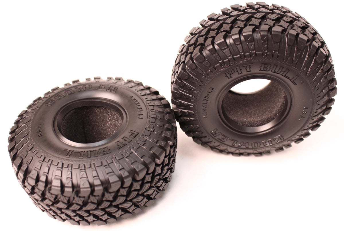 pit Bull Growler 1.9" Scale Tires Alien Kompound w/ Foam Inserts (2)