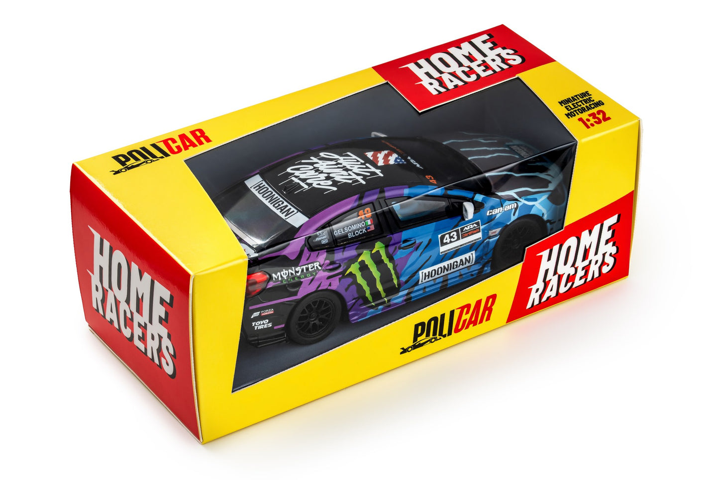 Policar Subaru WRX STI Ken Block #43 ARA Championship 1/32 Slot Car CT02B