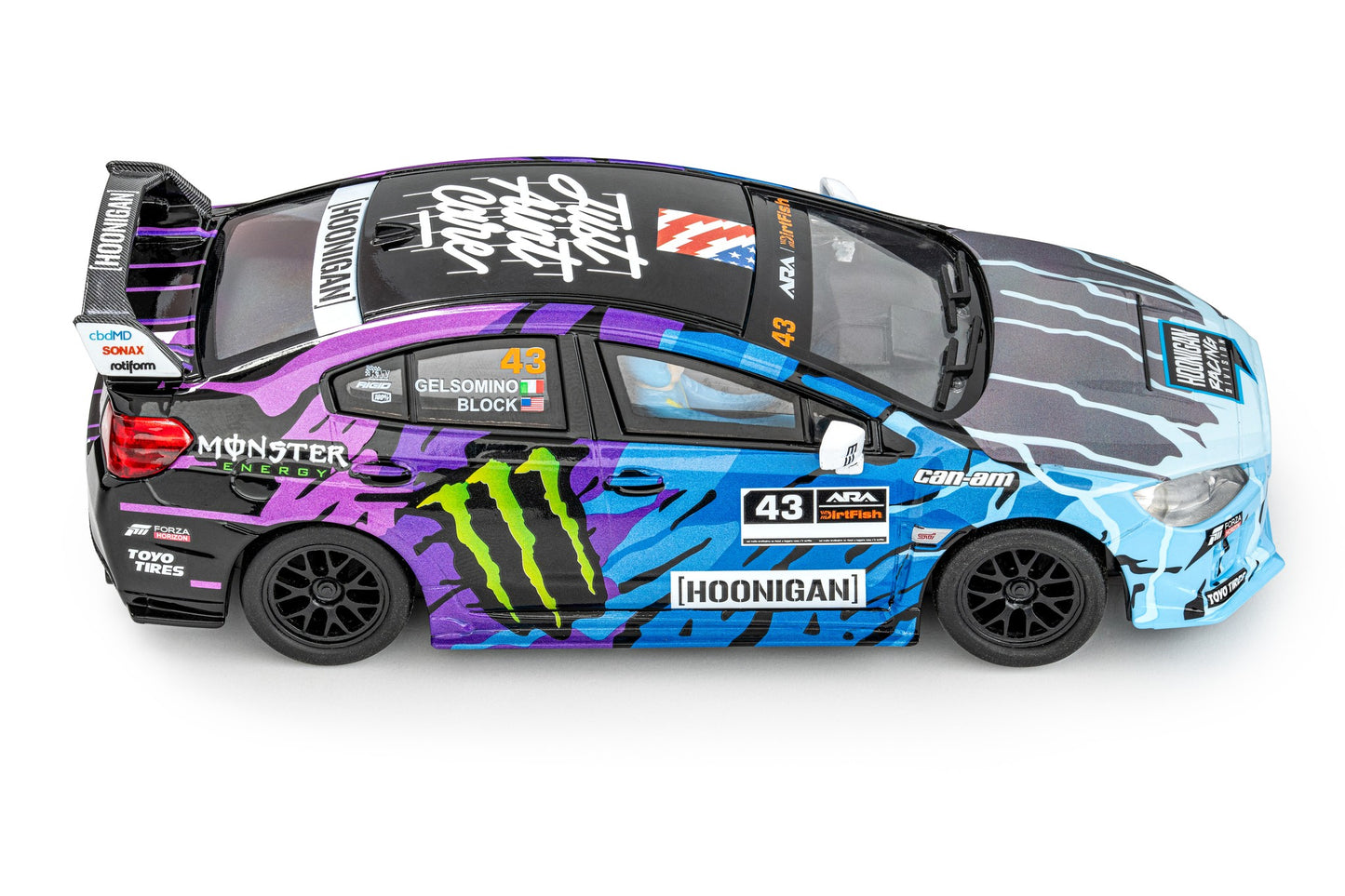 Policar Subaru WRX STI Ken Block #43 ARA Championship 1/32 Slot Car CT02B