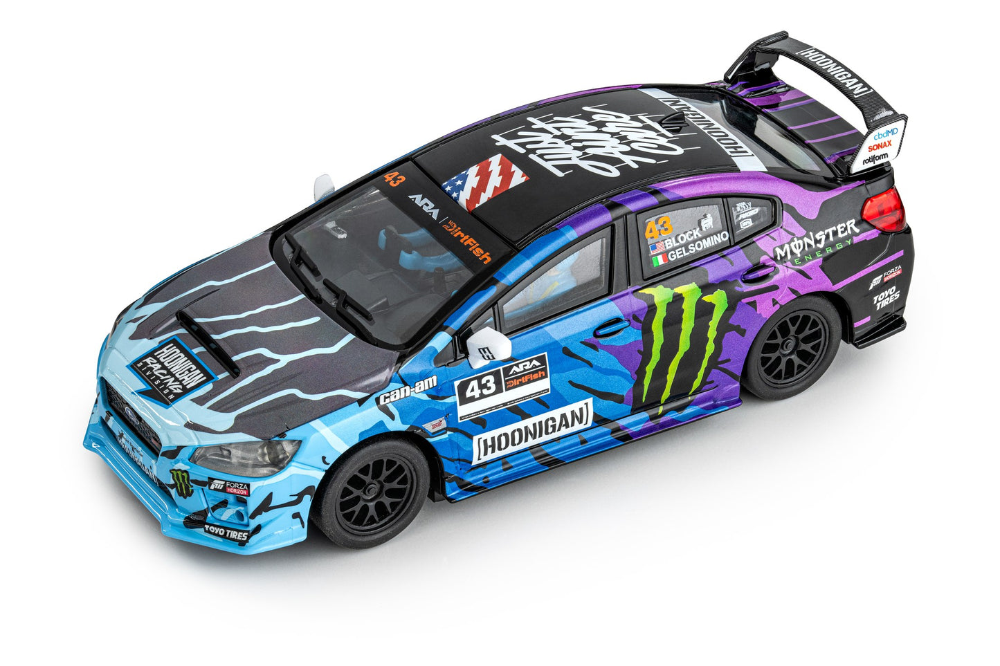 Policar Subaru WRX STI Ken Block #43 ARA Championship 1/32 Slot Car CT02B