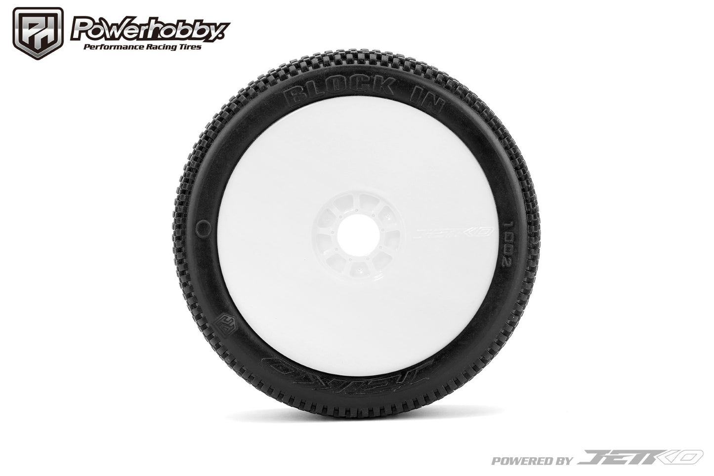 Powerhobby Block In 1/8 Buggy Mounted Tires White (2) Super Soft - PowerHobby