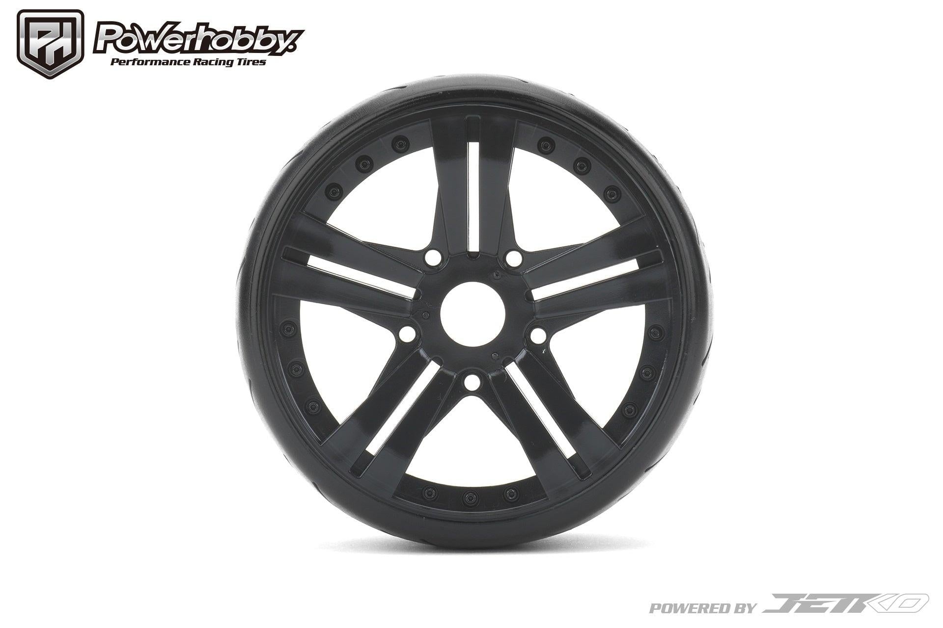 Powerhobby 1/8 GT Diablo Belted Pre-Mounted Tires 17mm Hard