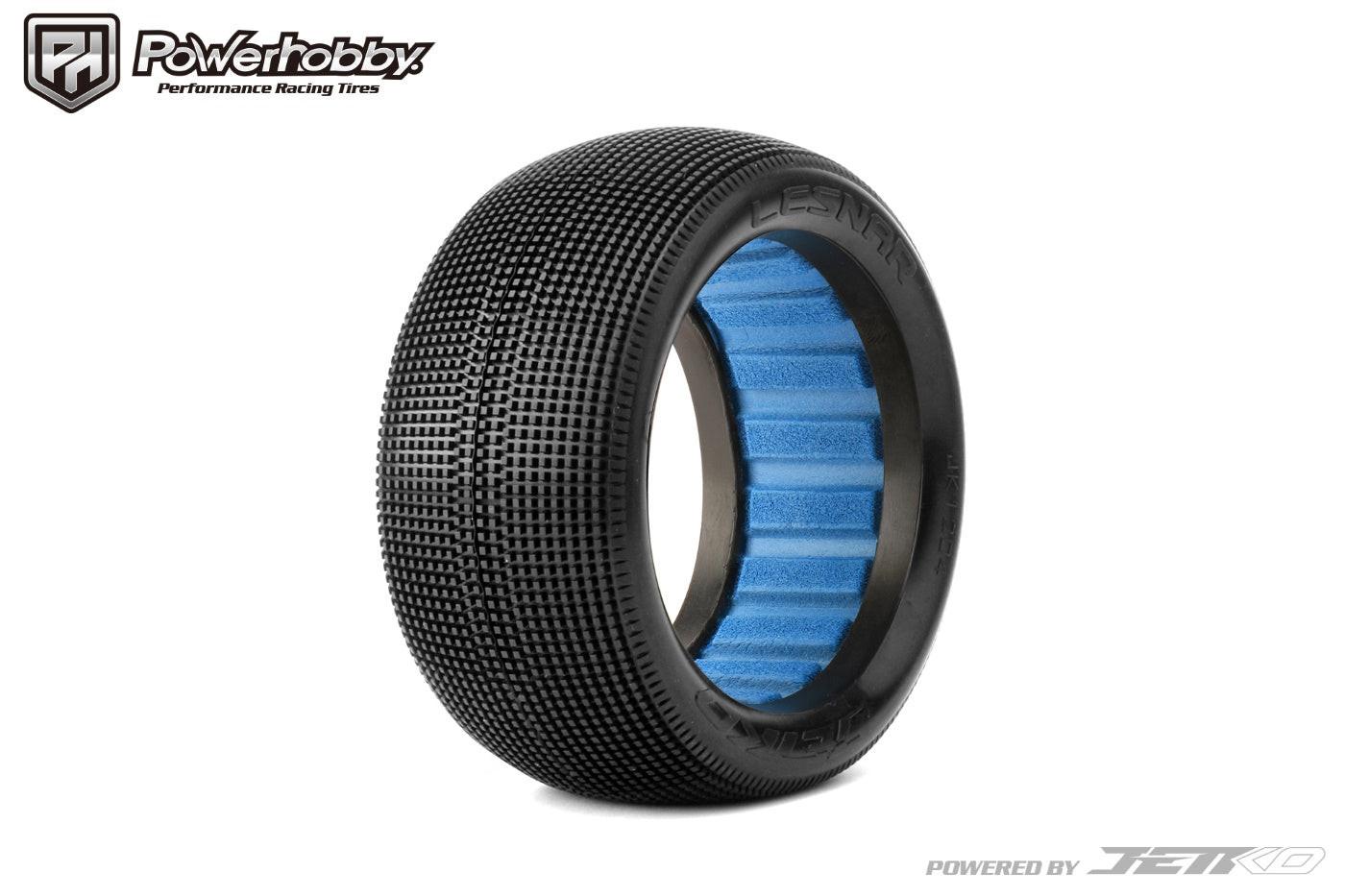 2 Pneumatici Powerhobby Block In 1/8 Truggy Montati Su Ruote Piatte Bianche – Medium Soft