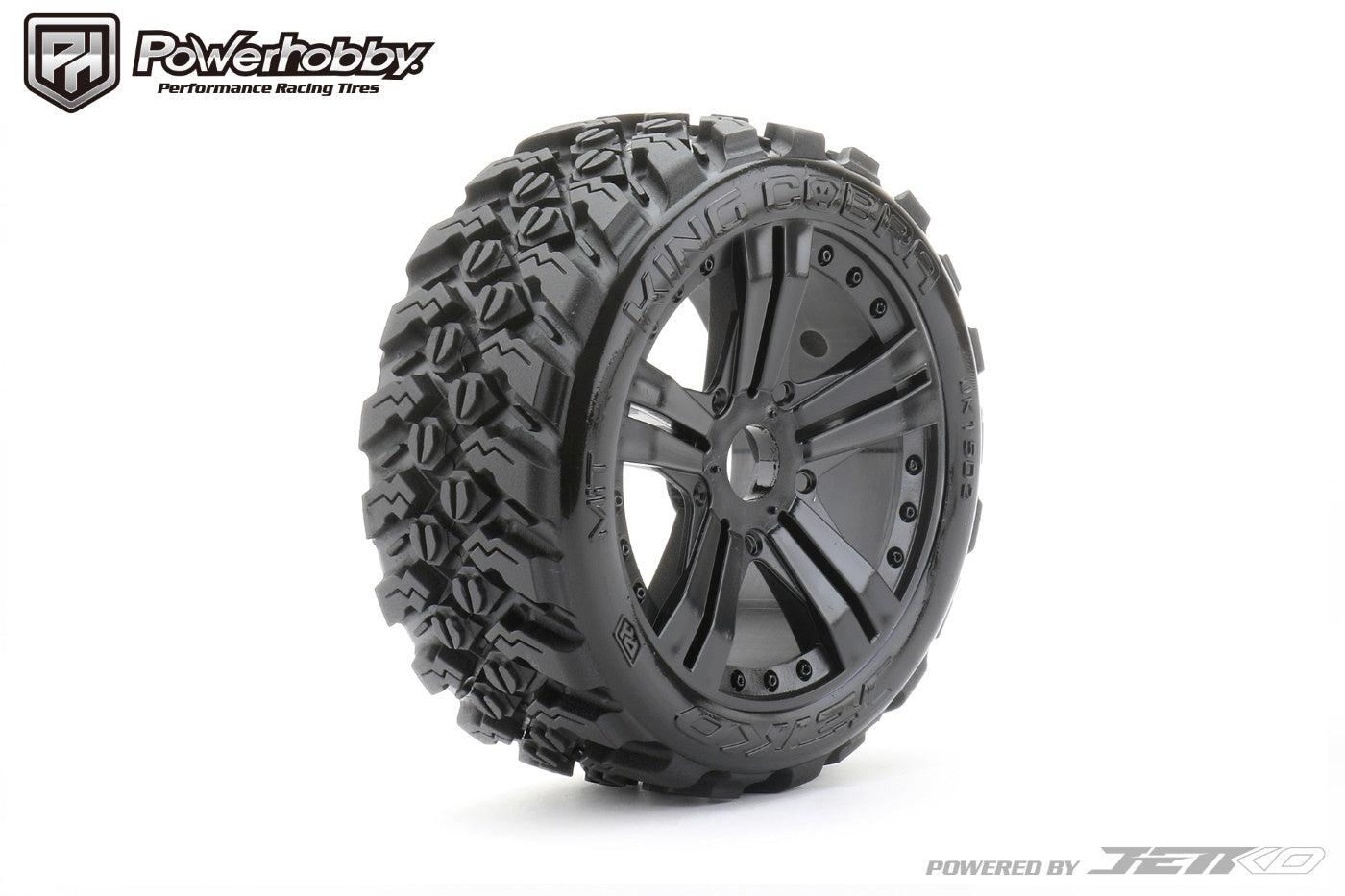 Powerhobby 1/8 Buggy King Cobra Tires Mounted 17MM Claw Wheels - PowerHobby