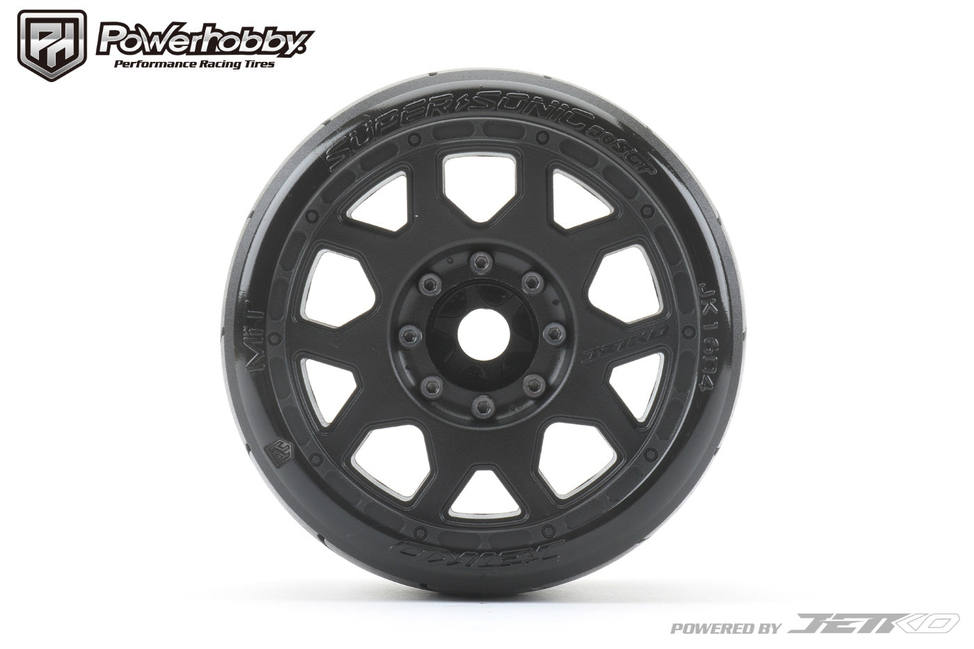 Powerhobby 1/8 SGT 3.8 Super Sonic Belted Mounted Tires w Removable Hex Wheels (2) - PowerHobby