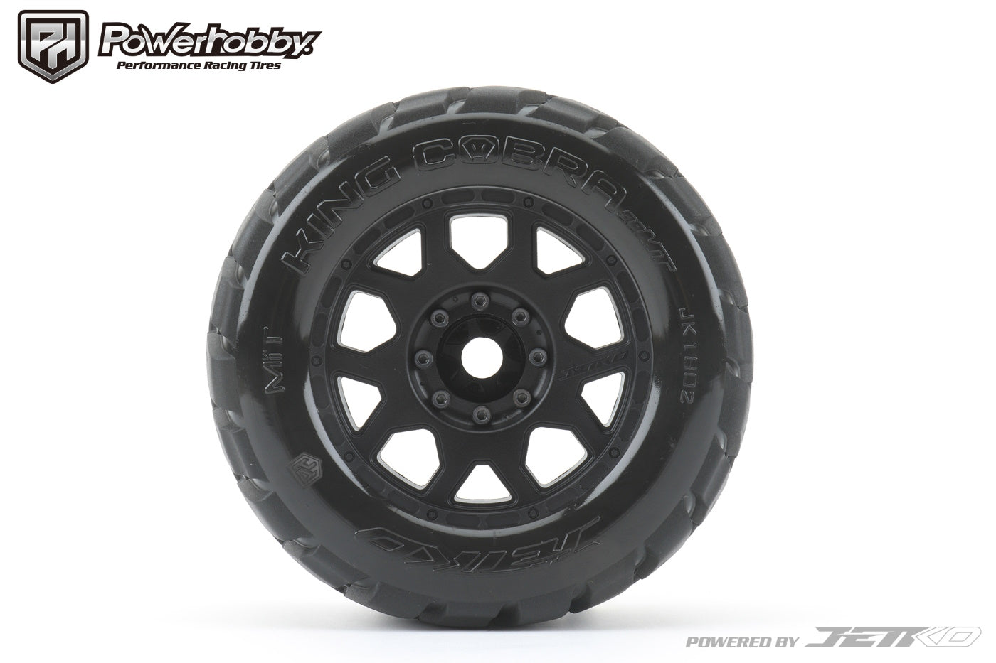 Powerhobby 1/8 MT 3.8 King cobra Belted Mounted Tires (2) 17MM - PowerHobby