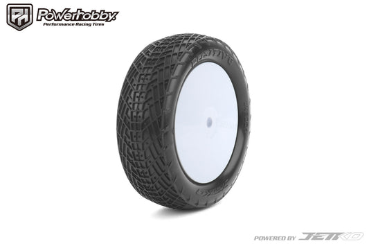 Powerhobby Positive 1/10 2WD Buggy Front Mounted Clay Tires Ultra Soft White - PowerHobby