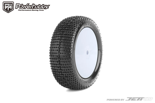 Powerhobby Desirer 1/10 2WD Front Buggy Clay Mounted Tires Ultra Soft White - PowerHobby