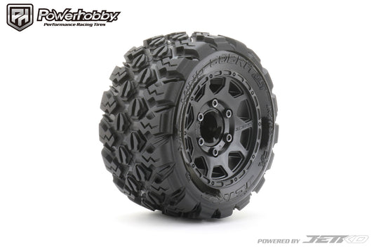 Powerhobby 1/10 2.8 ST King Cobra Belted Tires (2) with Removable Hex Wheels - PowerHobby