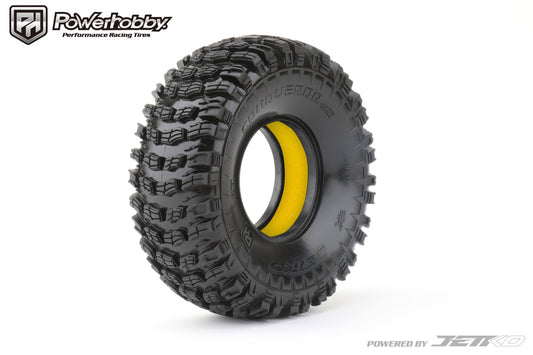 Powerhobby 1/10 1.9" Crawler Conqueror Tires Ultra Soft Yellow (2) - PowerHobby