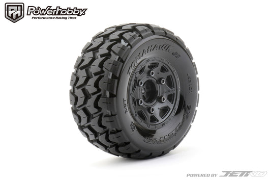 Powerhobby Tomahawk 1/10 SC Belted Tires (2) with Removable Hex Wheels - PowerHobby