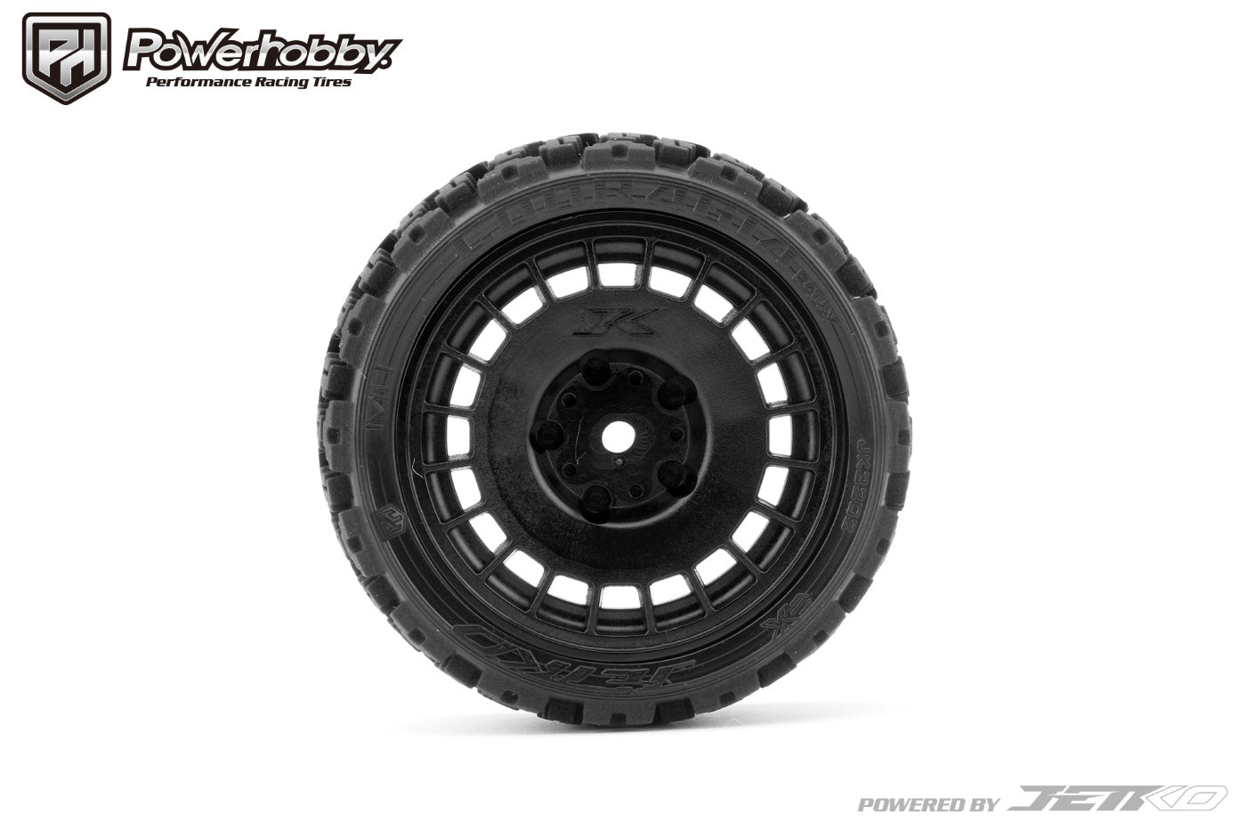 Powerhobby 1/10 Rally Car Couragia Mounted Tires Radial Wheels (4) - PowerHobby