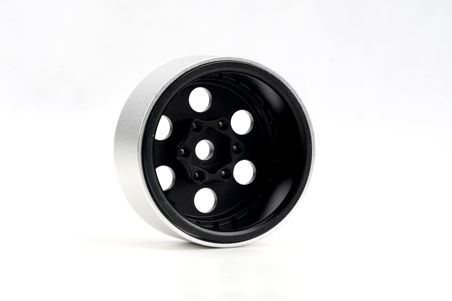 Powerhobby B5 Aluminum 1.9 Beadlock Wheels Super Positive Offset Black (4) Rock Crawler