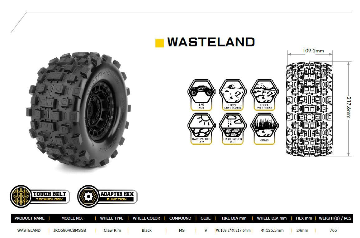 Powerhobby Wasteland 1/5 Belted Tires (2) FOR Traxxas X-Maxx Arrma