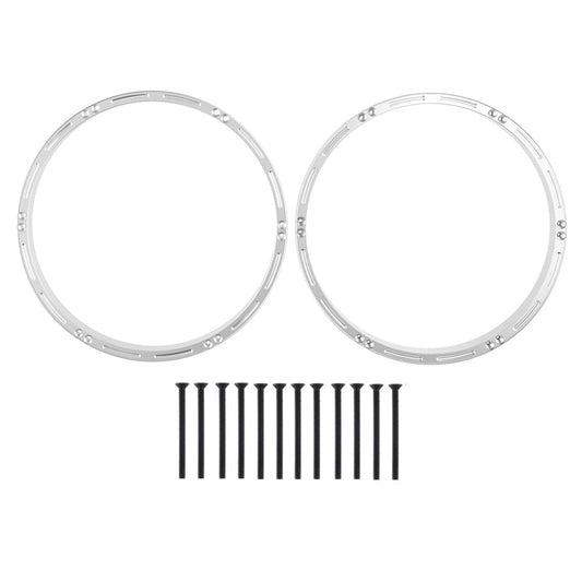 Powerhobby 7075 Aluminum Front Wheel Reinforcement Rings Silver Losi Promoto MX - PowerHobby
