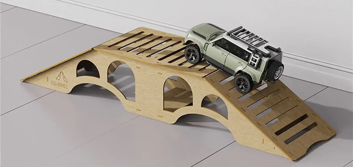 High Density RC Crawler Wood Trail Small Hill Bridge (B Style) 1/24 1/18 - PowerHobby