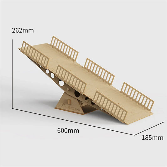 High Density RC Crawler Wood Small Tilting Bridge 1/24 1/18 - PowerHobby
