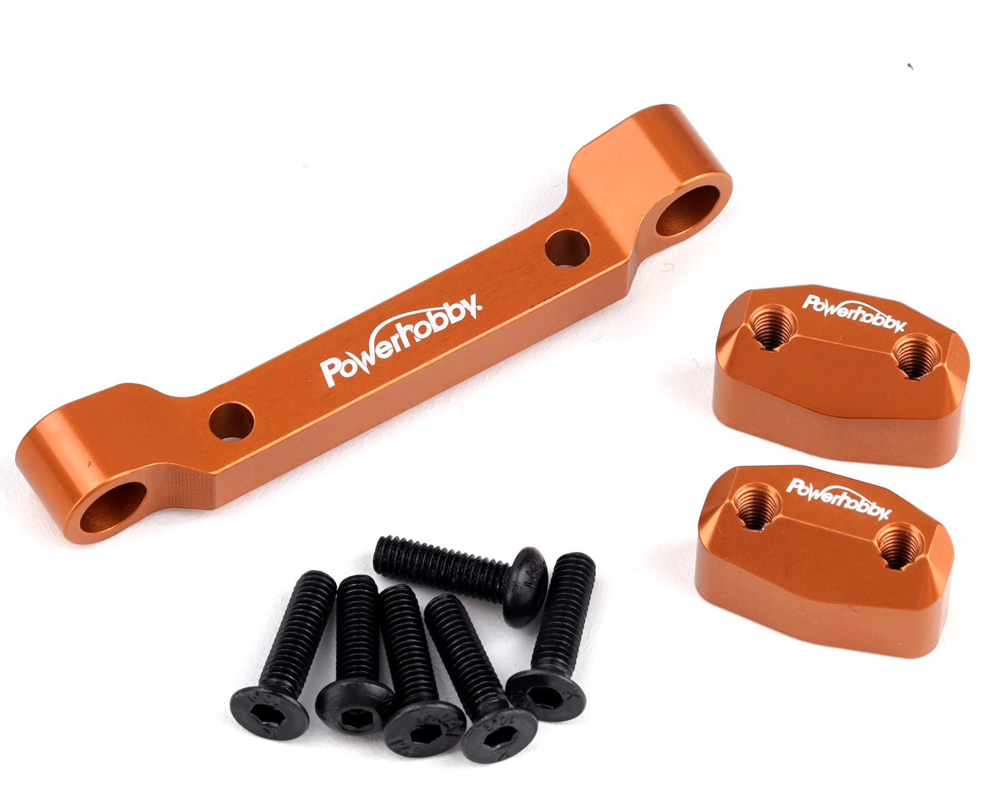 Powerhobby Aluminum Rear Pivot Block Orange HPI RS4 Sport3 - PowerHobby