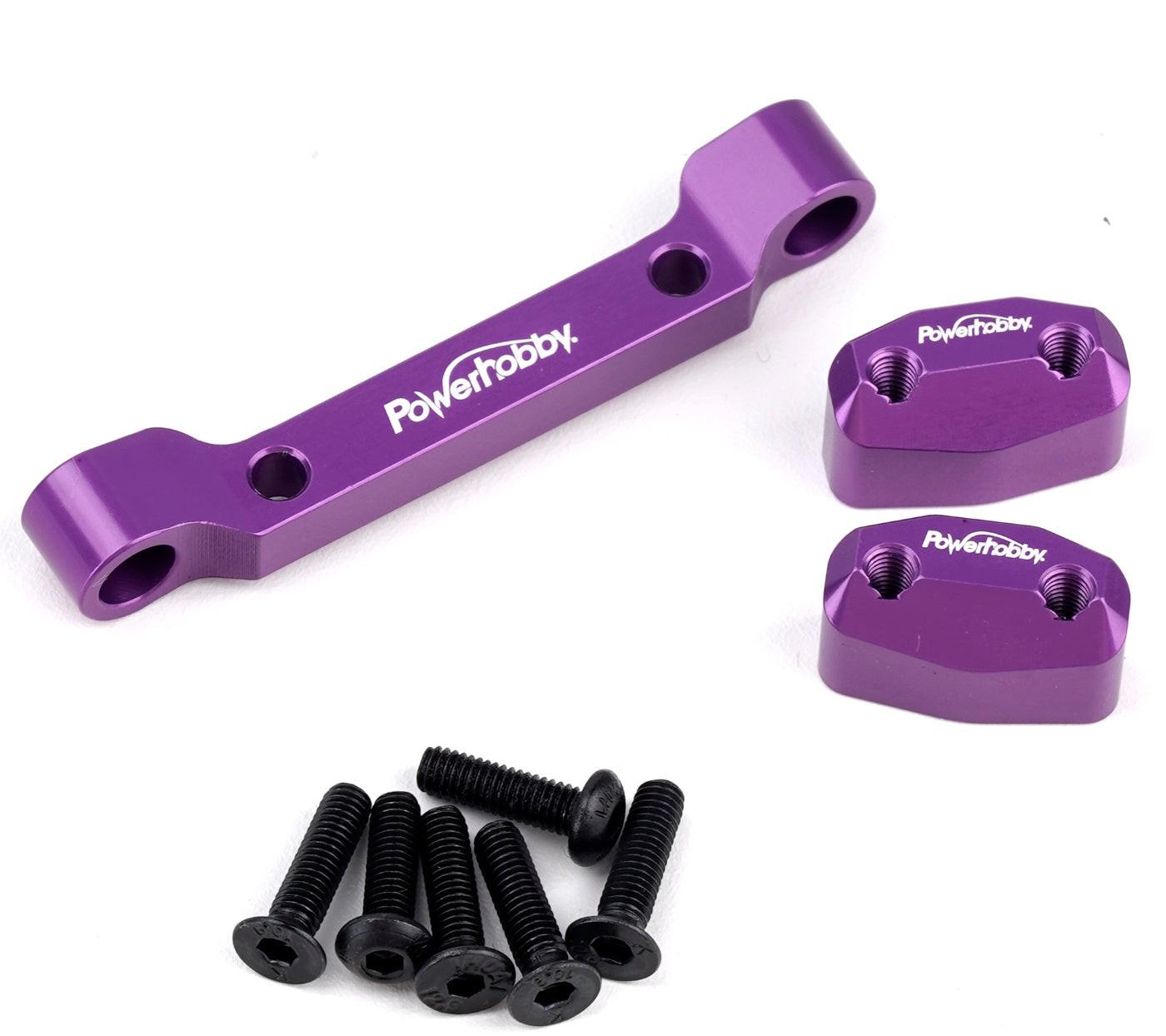 Powerhobby Aluminum Rear Pivot Block Purple HPI RS4 Sport3