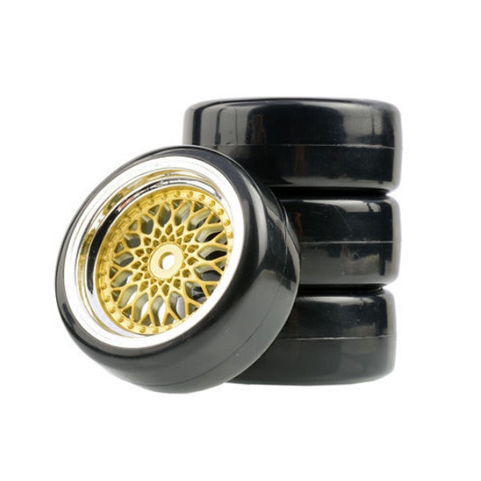 Powerhobby Mounted 1/10 Drift Car Tires (4) 6mm Offset - PowerHobby