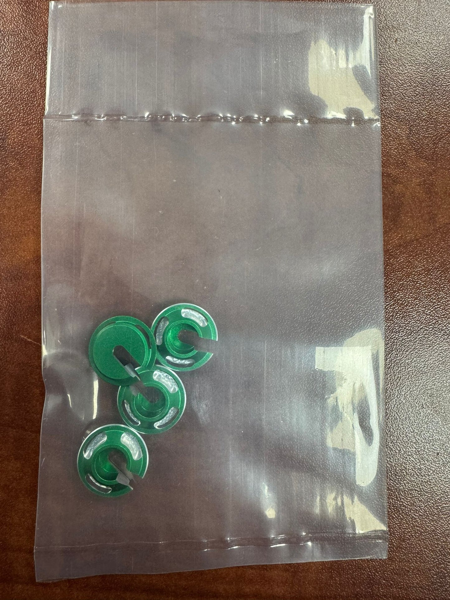 Powerhobby Aluminum Shock Spring Retainers Green (4) MST 2.5