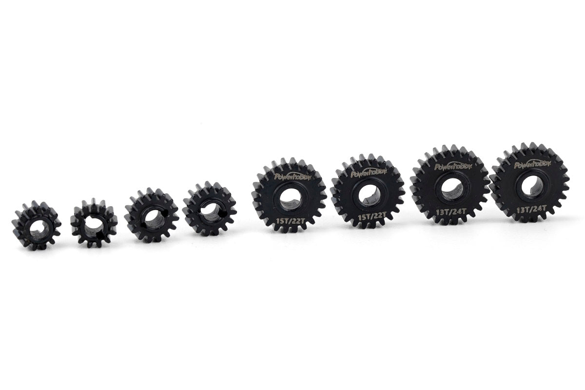 Powerhobby Chromely Steel overdrive Gears Redcat Ascent-18 (Front)