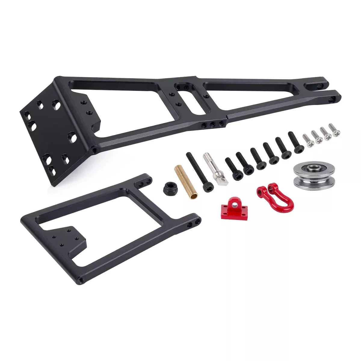 1/10 Crawler Servo Winch Double Stent Rescue Tow Truck Crane Arm Wrecker kit Black