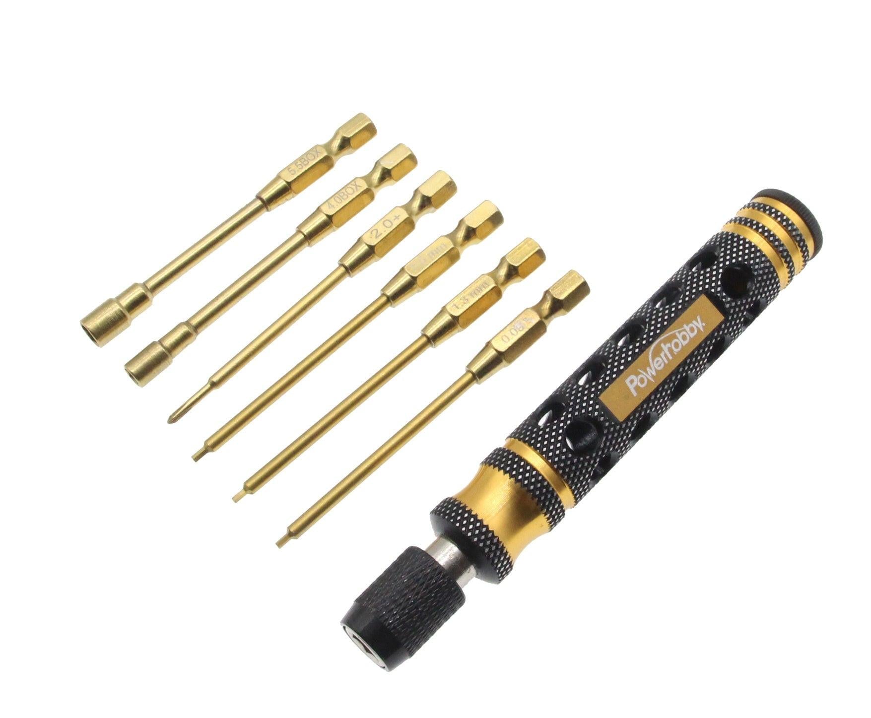 Tool Kit 6 in 1 Screwdriver Quick Change Allen Key Hexagon Screwdrivers ...