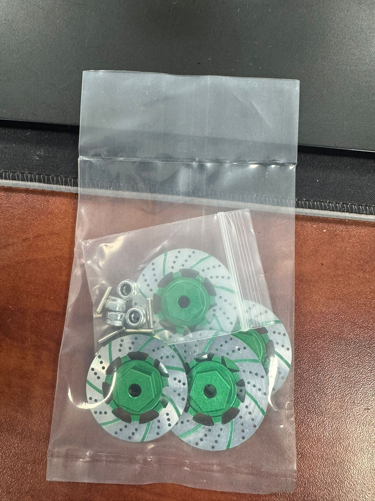 Powerhobby Aluminum Brake Disc Wheel Hubs Green MST RMX 2.5