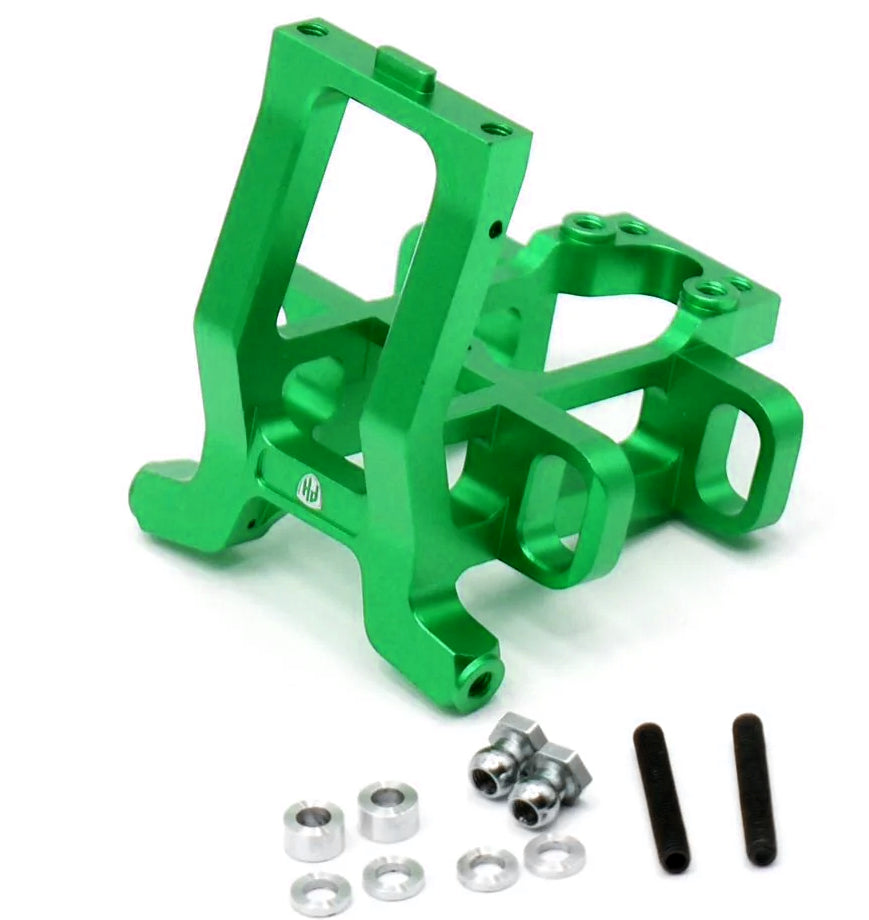 Powerhobby Aluminum Integrated Front Bulkhead Mount Green MST RMX 2.5