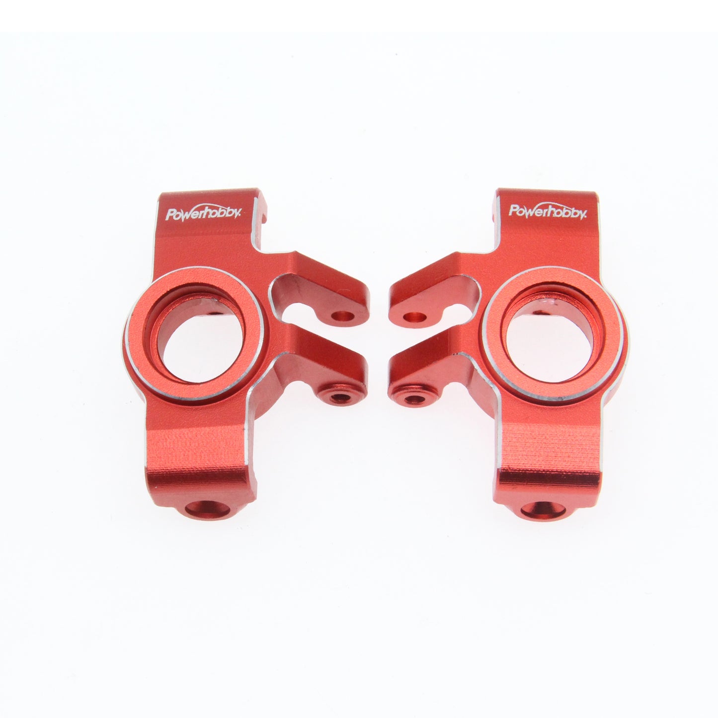 Powerhobby Aluminum Steering Knuckles Red Arrma Mojave Grom / Losi Nascar