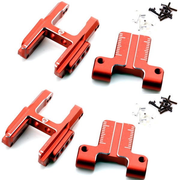 Powerhobby Aluminum Rear Suspension Adjustable Arms Red MST RMX