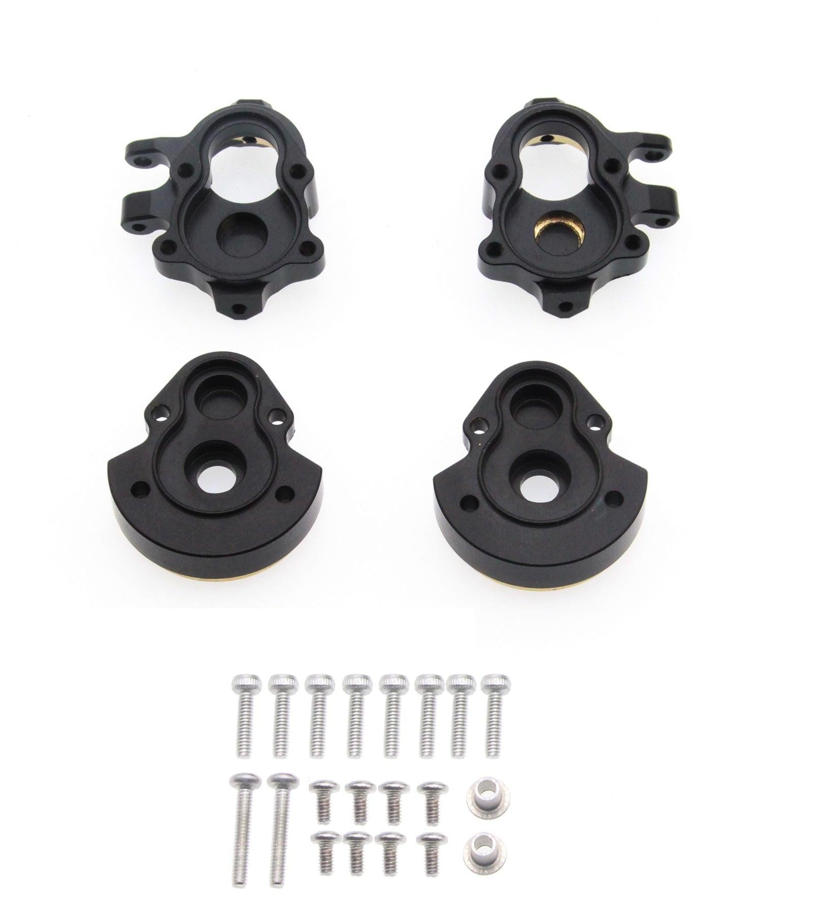 Powerhobby Brass Front Axle Portal Knuckle + Gear Cover Redcat