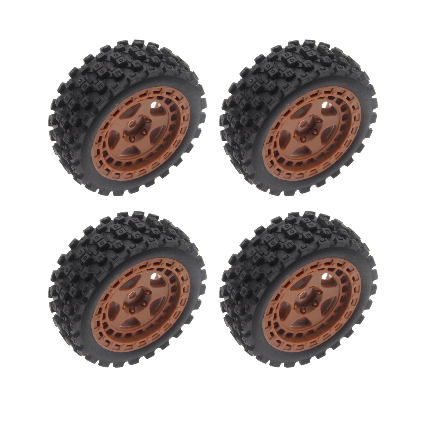 Mounted Tires / Wheels (4) Arrma Typhon Grom Brown