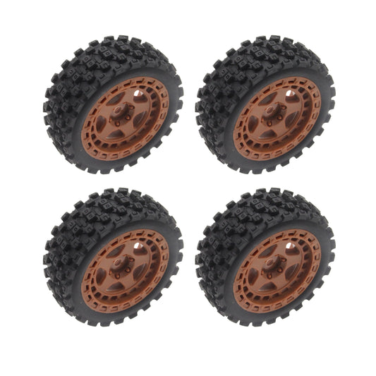 Mounted Tires / Wheels (4) Arrma Typhon Grom Brown