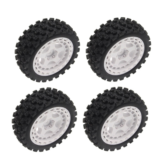 Mounte Tires / Wheels (4) Arrma Typhon Grom White